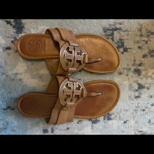 Tory Burch leather cognac sandals